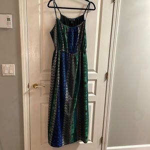 Forever 21 plus size maxi dress with belt and slit, size XL